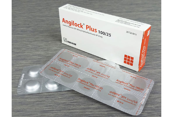 Angilock Plus 100 mg+25 mg Tablet-10's Strip