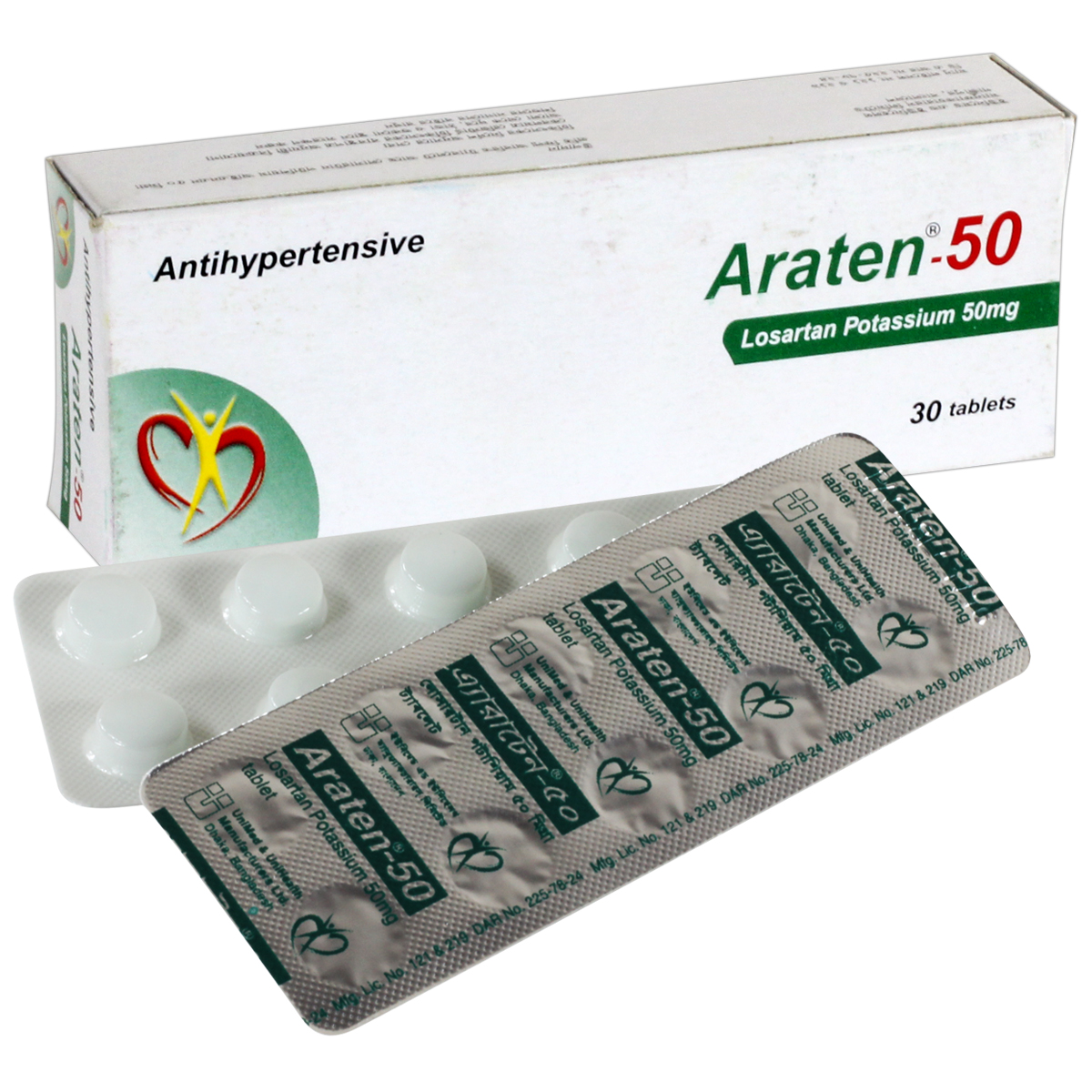 Araten 50 mg Tablet-30's Pack