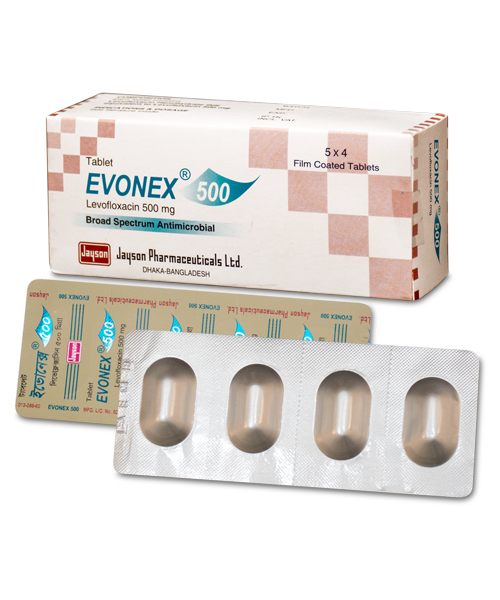 Evonex 500 mg Tablet-20's Pack
