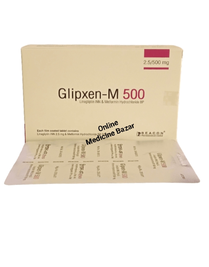 Glipxen-M 2.5 mg+500 mg Tablet-7's Strip