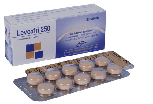 Levoxin 250 mg Tablet-10's Strip