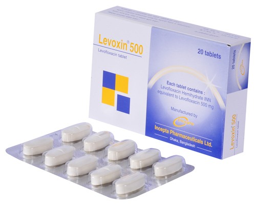 Levoxin 500 mg Tablet-10's Strip