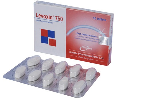 Levoxin 750 mg Tablet-10's Pack