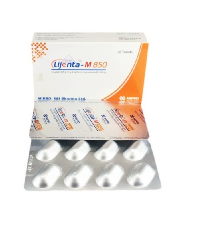 Lijenta-M 850 mg Tablet-8's Strip