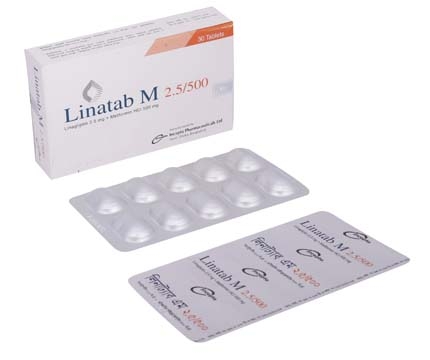 Linatab M 2.5/500 mg Tablet-10's Strip