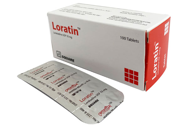 Loratin 10 mg Tablet-10's Strip