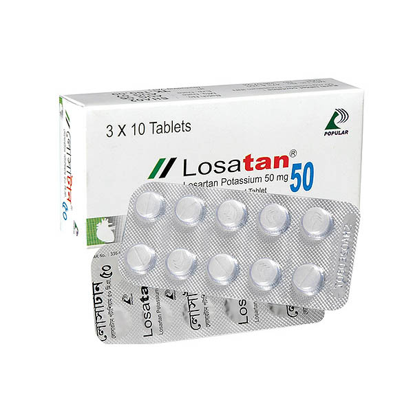 Losatan 50 mg Tablet-10's Strip