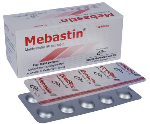 Mebastin 50 mg Tablet-10's Strip