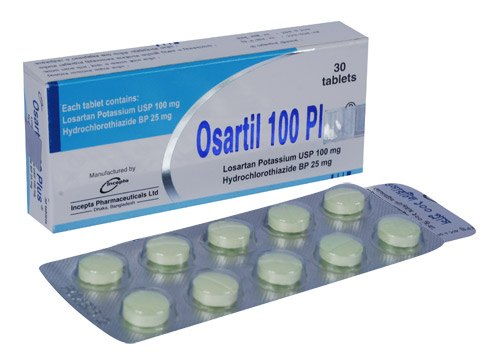 Osartil Plus 100 mg Tablet-10's Strip