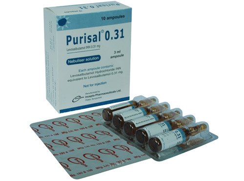 Purisal 0.31 mg/3 ml Nebuliser Solution-10's Pack