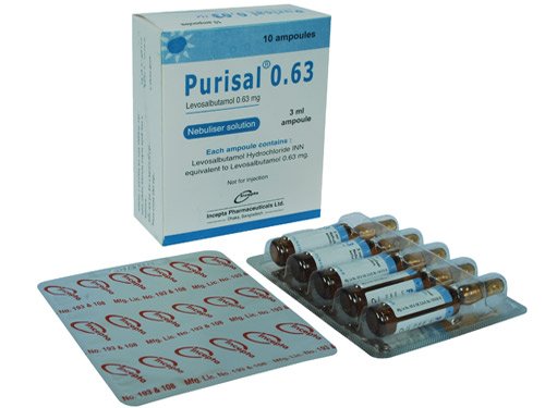 Purisal 0.63 mg/3 ml Nebuliser Solution-10's Pack