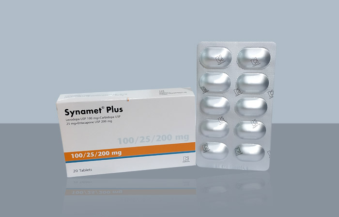 Synamet Plus 100 mg+25 mg+200 mg Tablet-20's Pack