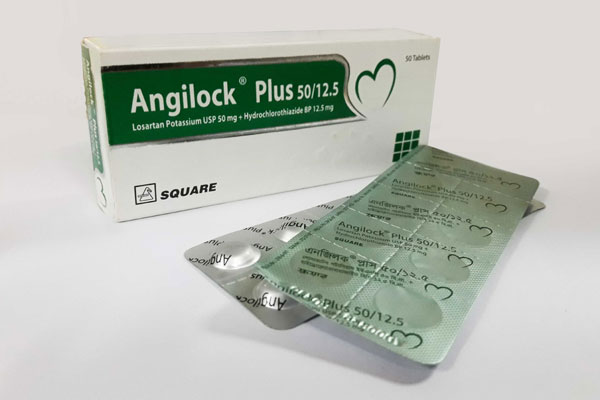 Angilock Plus 50 mg+12.5 mg Tablet-10's Strip