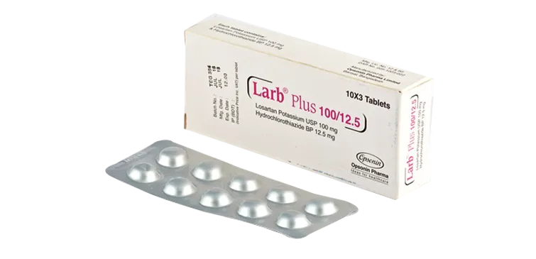 Larb Plus 100 mg+12.5 mg Tablet-30's Pack