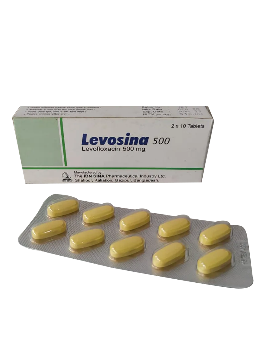 Levosina 500 mg Tablet-10's Strip