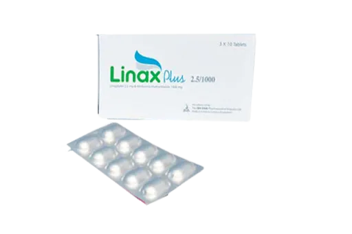 Linax Plus 2.5/1000 mg Tablet-10's Strip