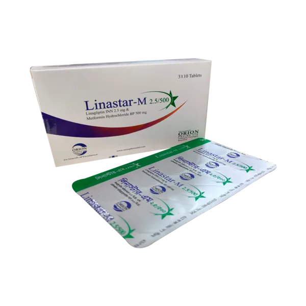 Linastar M 2.5/500 mg Tablet-10's Strip