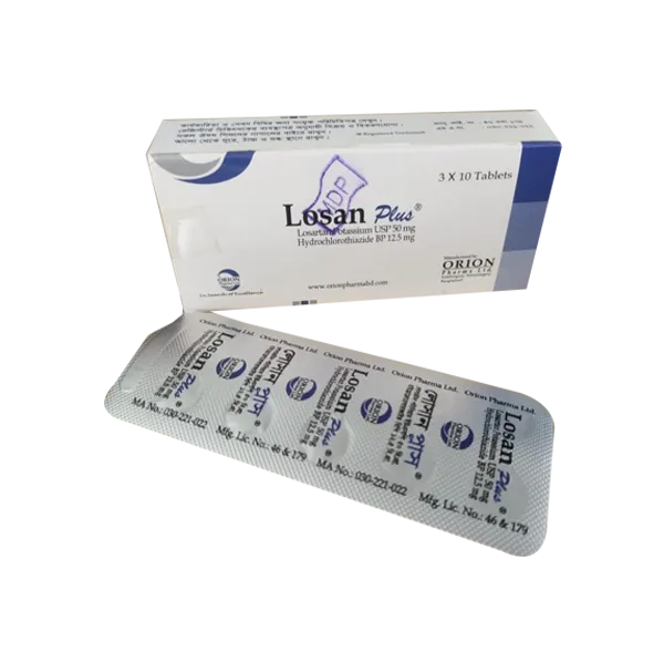 Losan Plus 50 mg Tablet-10's Strip