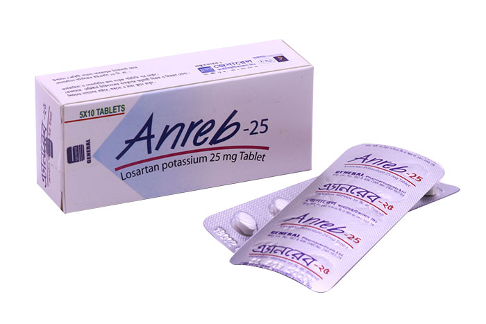 Anreb 25 mg Tablet-10's Strip