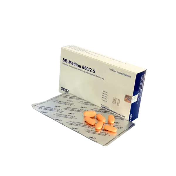 SB-Metlina 2.5/850 mg Tablet-30's Pack