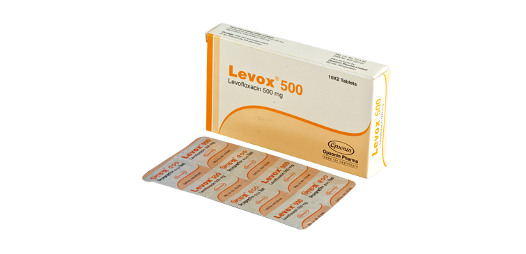 Levox 500 mg Tablet-10's Strip