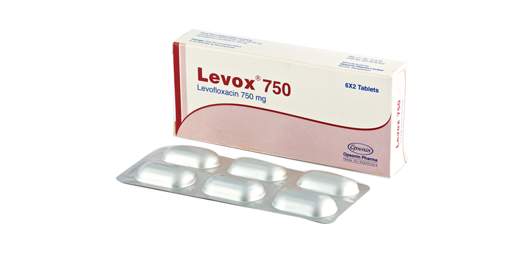 Levox 750 mg Tablet-12's Pack