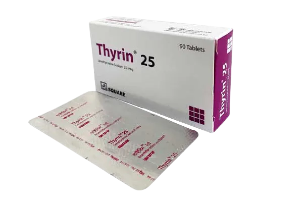 Thyrin 25 mcg Tablet-15's Strip