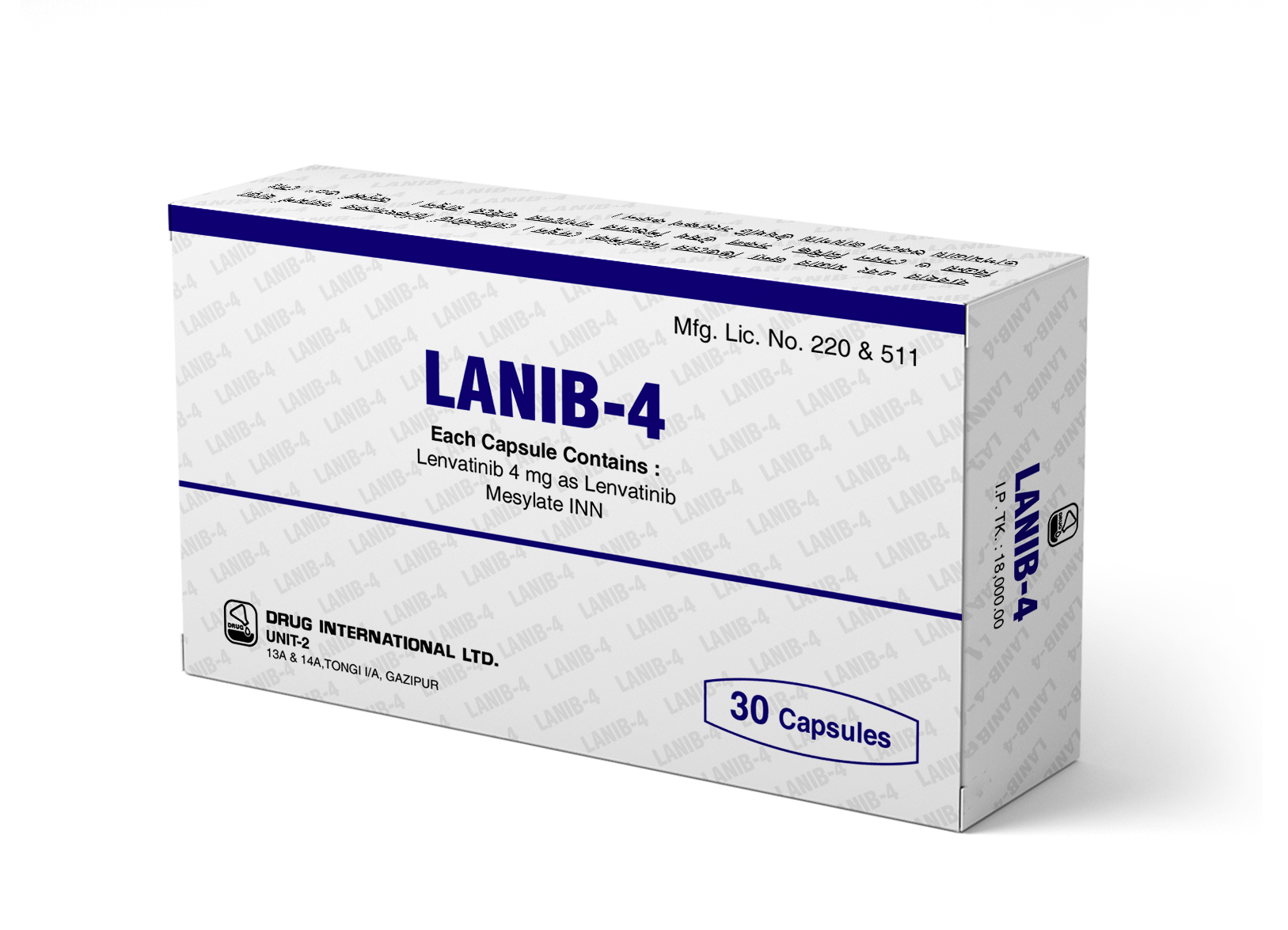 Lanib 4 mg Capsule-30's Pack