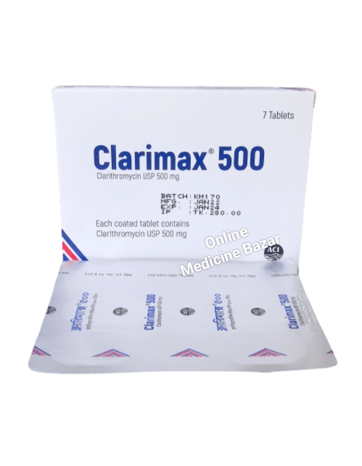 Clarimax 500 mg Tablet-7's Pack