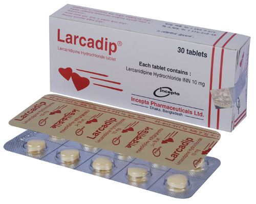 Larcadip 10 mg Tablet-10's Strip