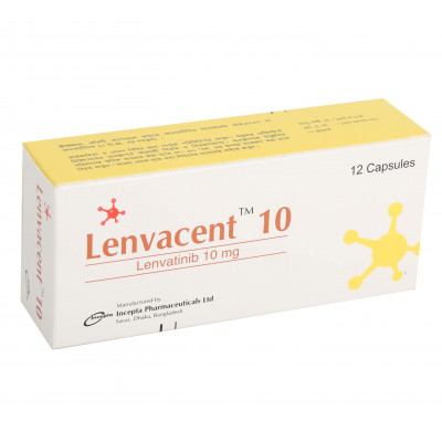 Lenvacent 10 mg Capsule-12's Pack