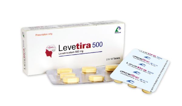 Levetira 500 mg Tablet-20's Pack