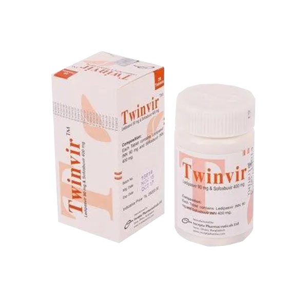 Twinvir 90 mg+400 mg Tablet-28's Pot