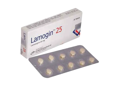 Lamogin 25 mg Tablet-10's strip