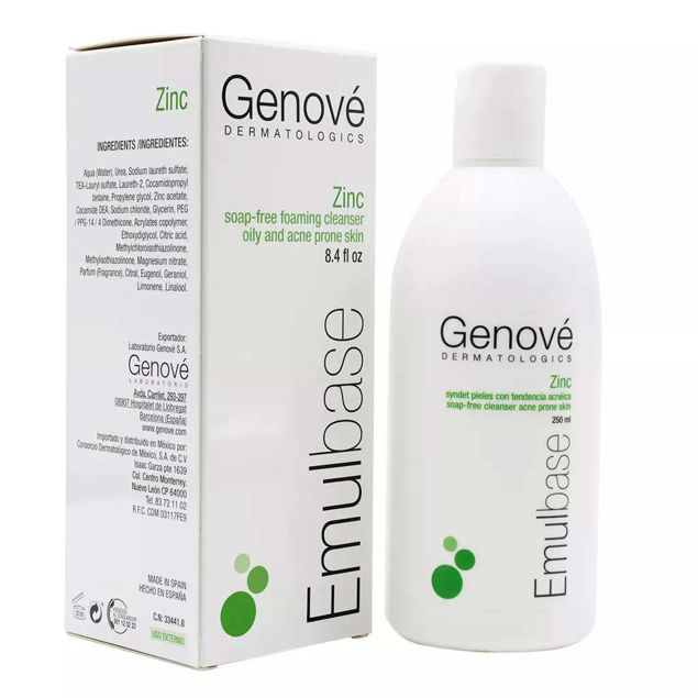 Genove Emulbase Zinc Cleanser250 ml
