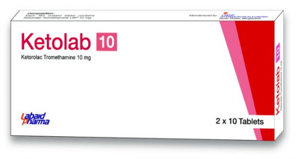 Ketolab 10 mg Tablet-10's Strip