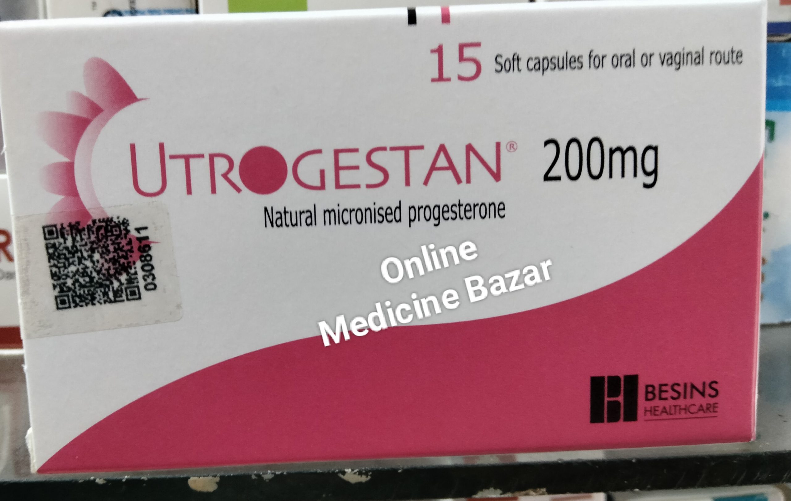 Utrogestan 200 mg Capsule-15's Pack