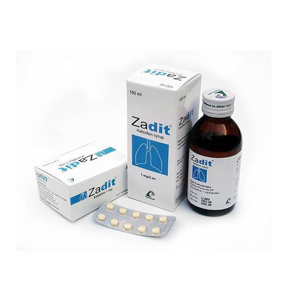 Zadit 1 mg Tablet-10's Strip