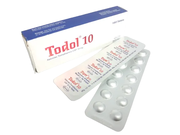 Todol 10 mg Tablet-14's Strip