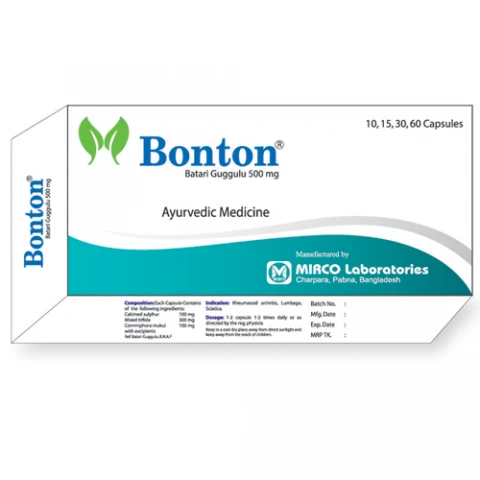 Bonton 500 mg Capsule-30's Pack