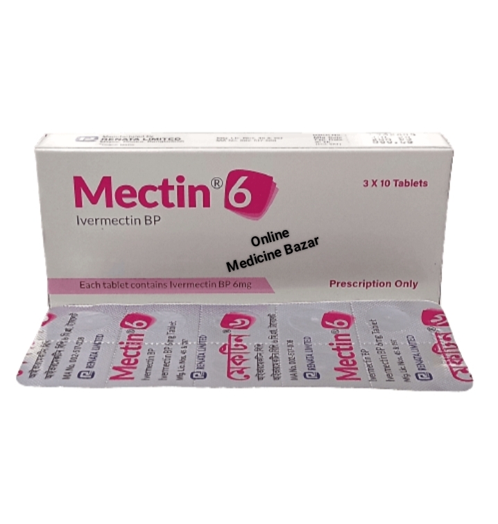 Mectin 6 mg Tablet-30's pack