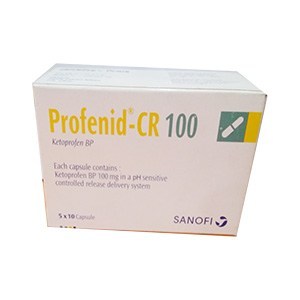 Profenid-CR 100 mg Capsule-10's Strip